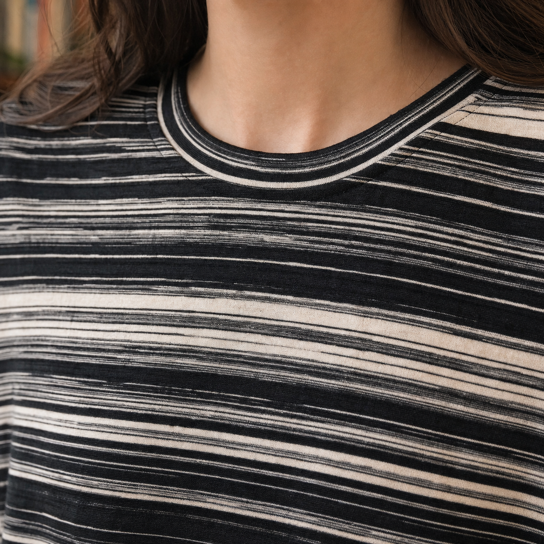 Melanie-Elise Relaxed Stripe Top - Lead Product Detail