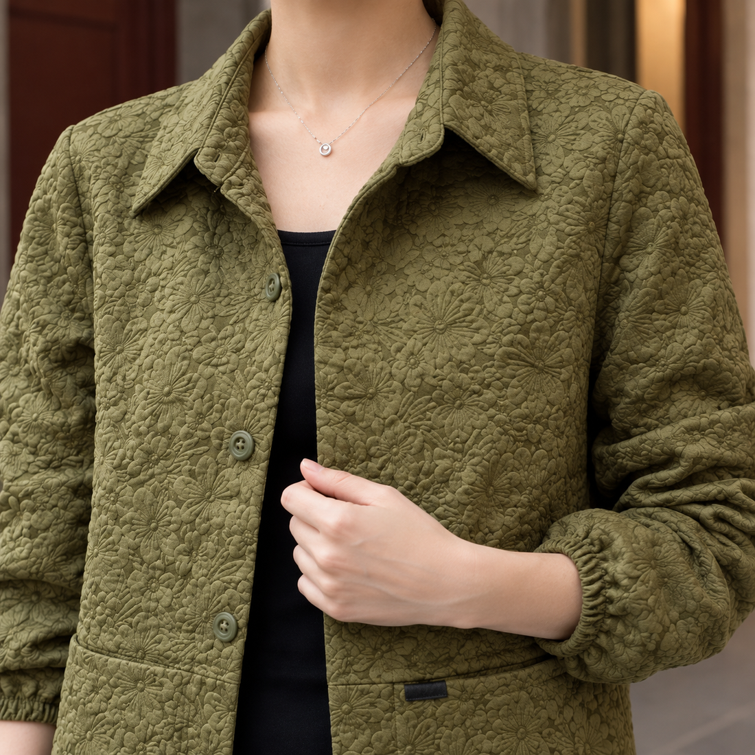 Elettra-June Quilted Jacket - Lead Product Detail