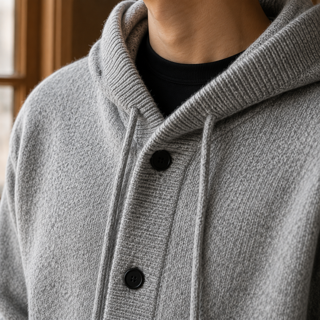 Victor Hooded Sweater - Lead Product Detail