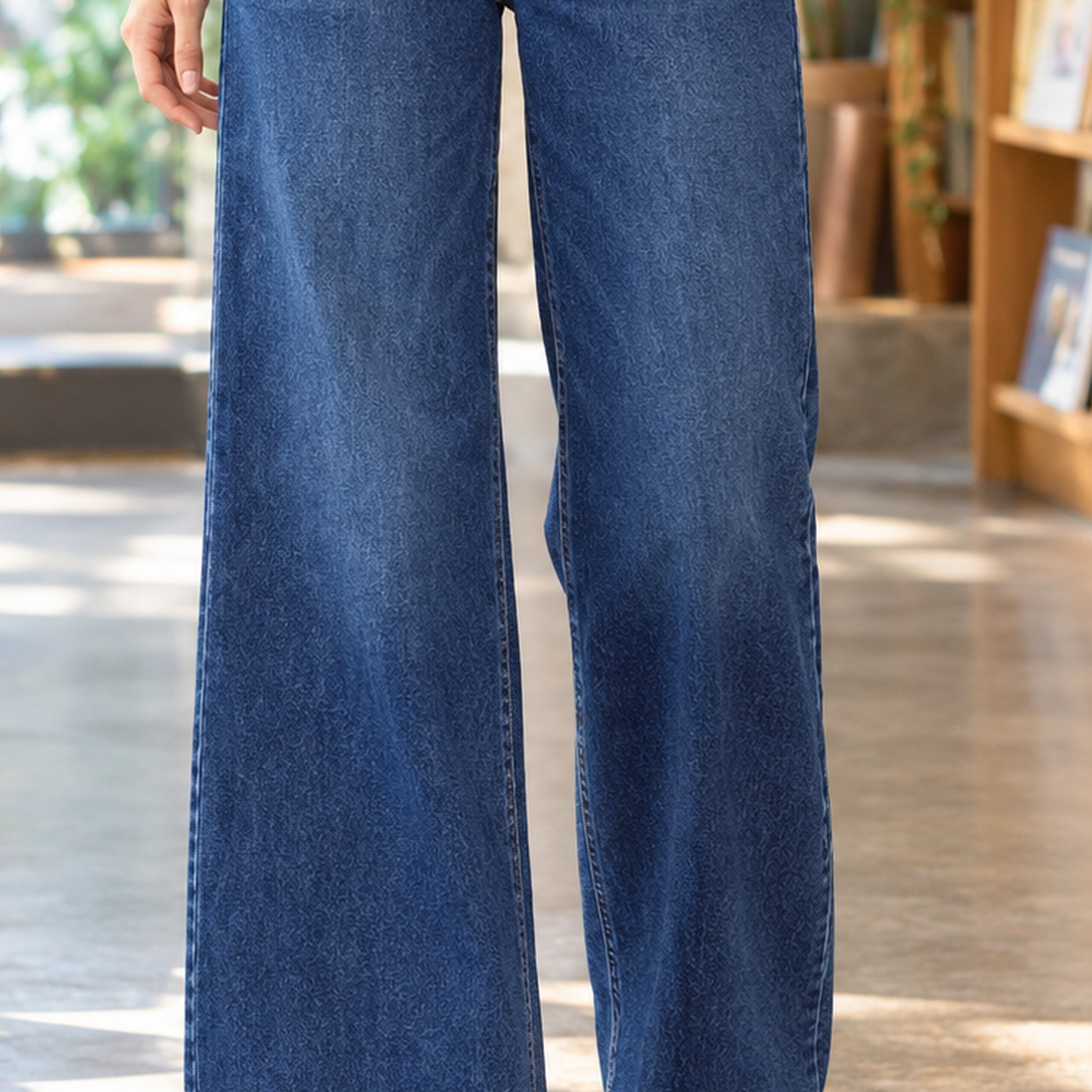 Sarah-Marie Wide Leg Jeans - Lead Product Detail