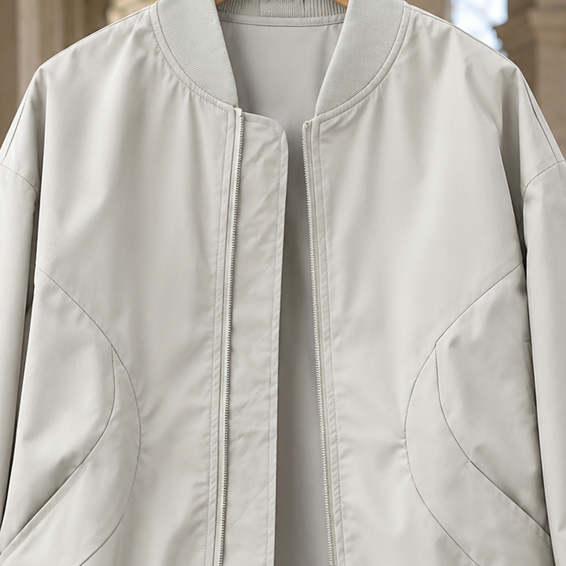 Wendell-James Bomber Jacket - Lead Product Detail