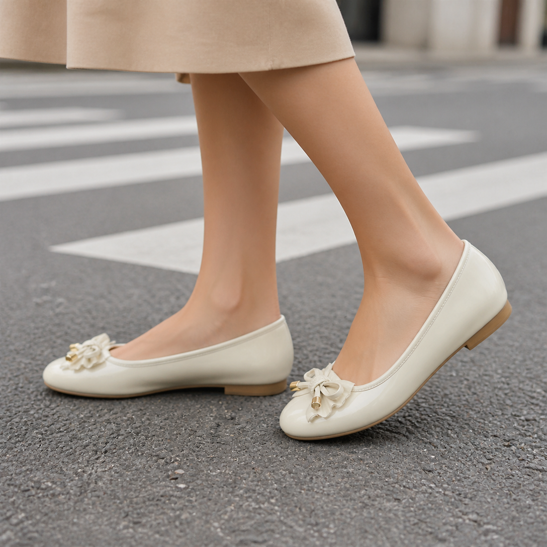 Ferrara Bow Ballet Flats - Lead Alternate View