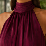 Alina-Grace Halter Mini Dress - Lead Product Detail