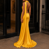Whitlock Scarf Halter Dress - Lead Alternate View