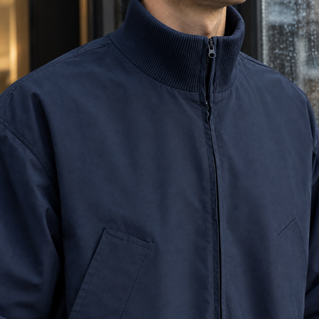 Halvard Bomber Jacket - Lead Product Detail