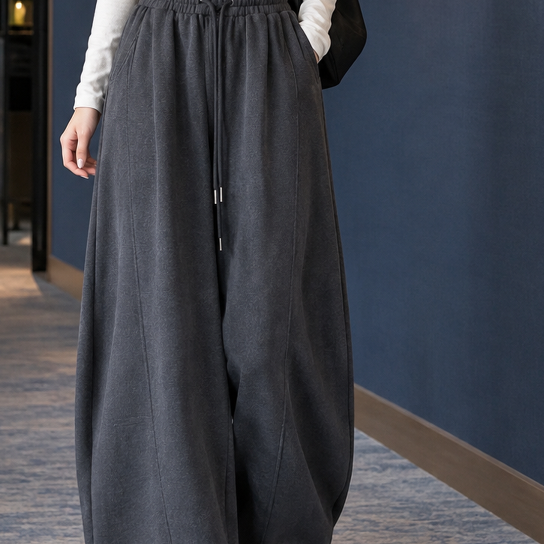Ada-Lane Curved Leg Pants - Lead Product Detail