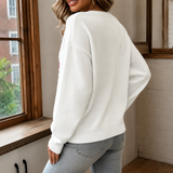Elena Flag Sweater - Lead Alternate View