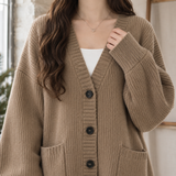 Hildegarde-Elise Ribbed Cardigan - Lead Product Detail