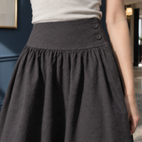 Valerie-Rose Gathered Midi Skirt - Lead Product Detail