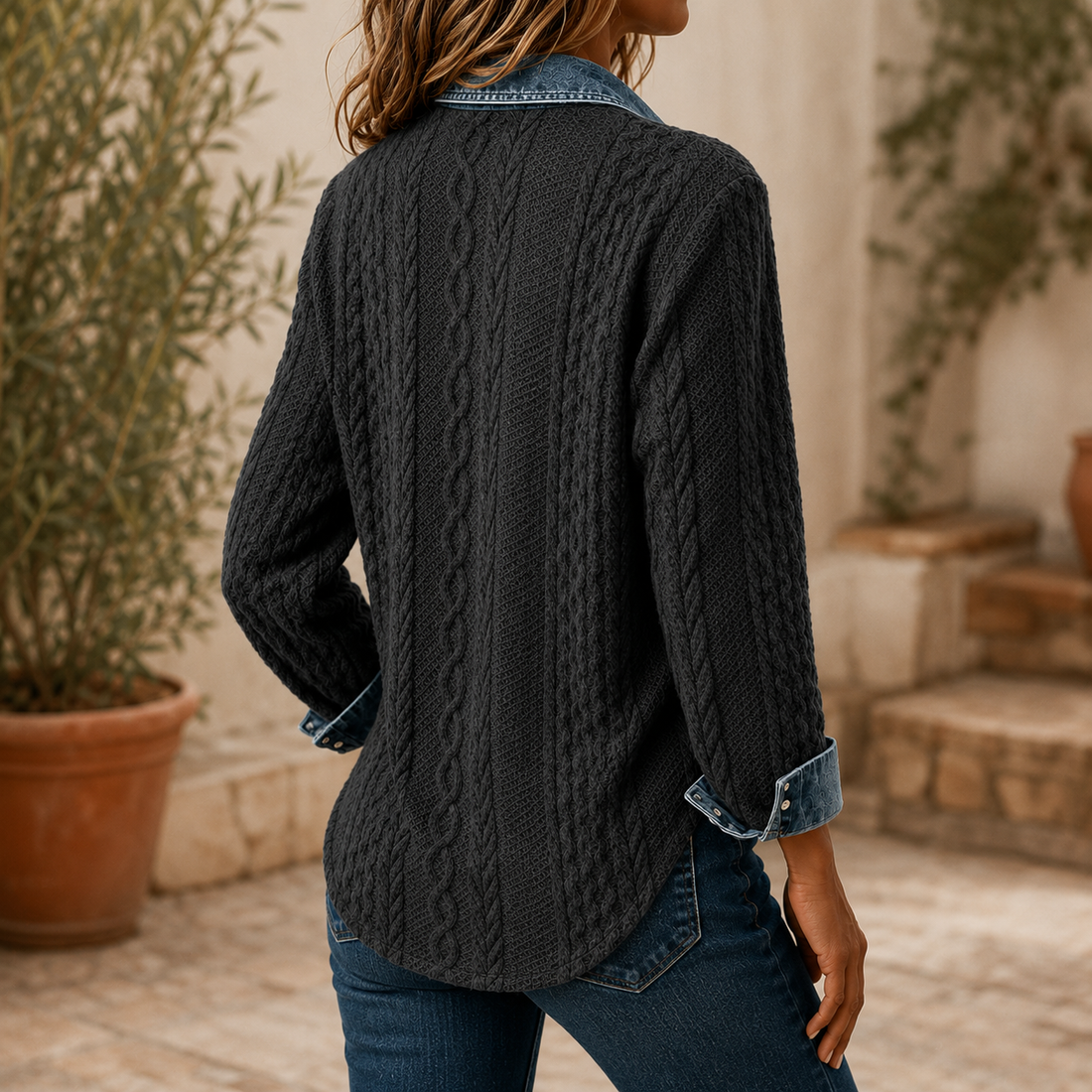 Eloise Textured Shirt - Lead Alternate View