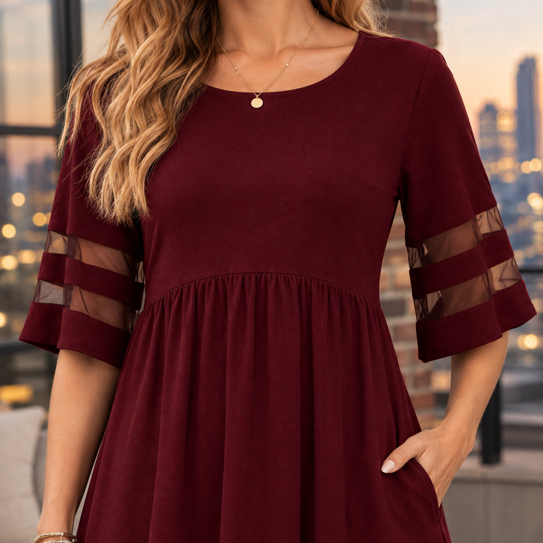 Ilaria-Skye Empire Maxi Dress - Lead Product Detail