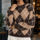 Autumn-Lane Argyle Sweater - Lead Product Detail