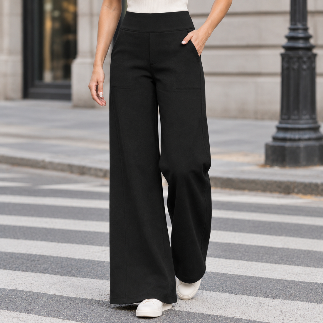 Eleanora Straight Leg Pants - Lead Product Detail