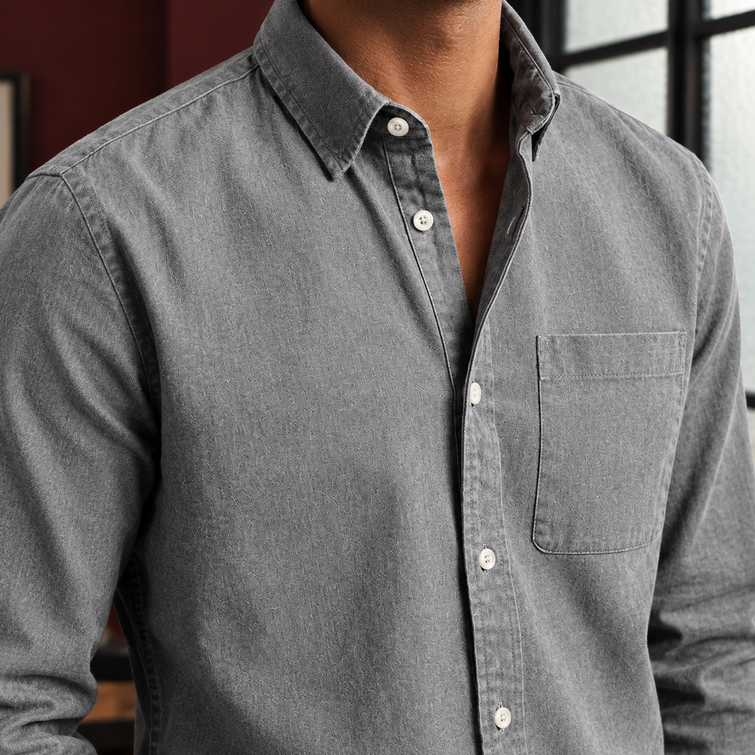 Jacob Relaxed Shirt - Lead Product Detail