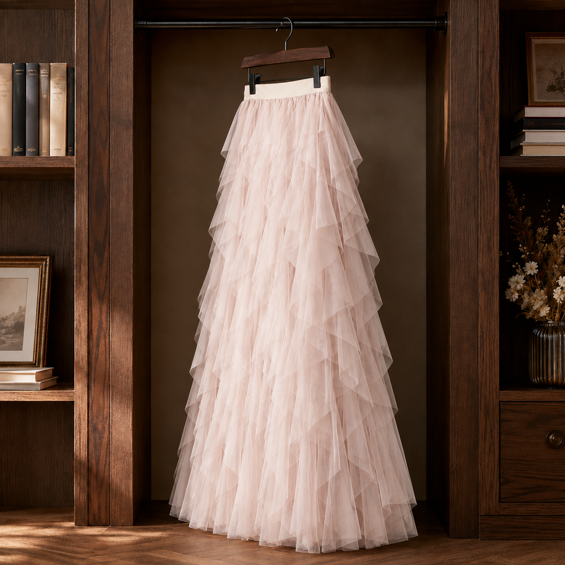 Vivienne Ruffle Skirt - Lead Alternate View