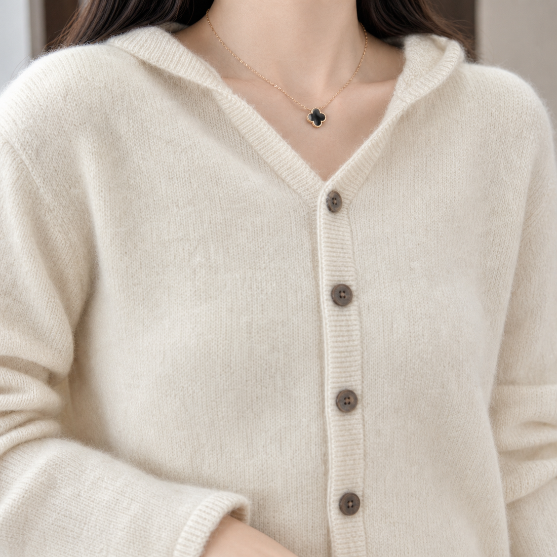 Gemma-Grace Merino Cardigan - Lead Product Detail