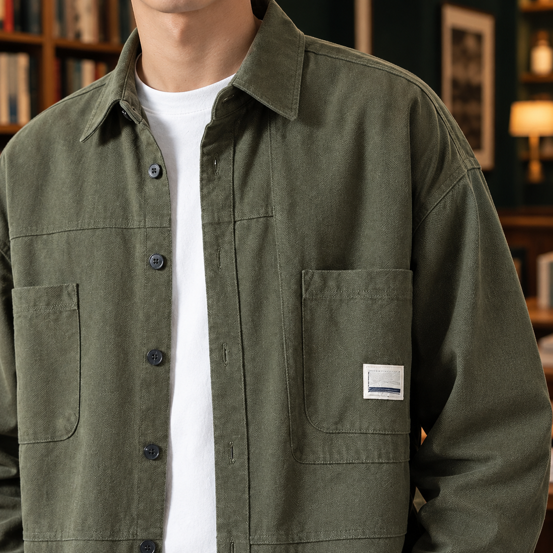 Fraser Utility Overshirt - Lead Product Detail