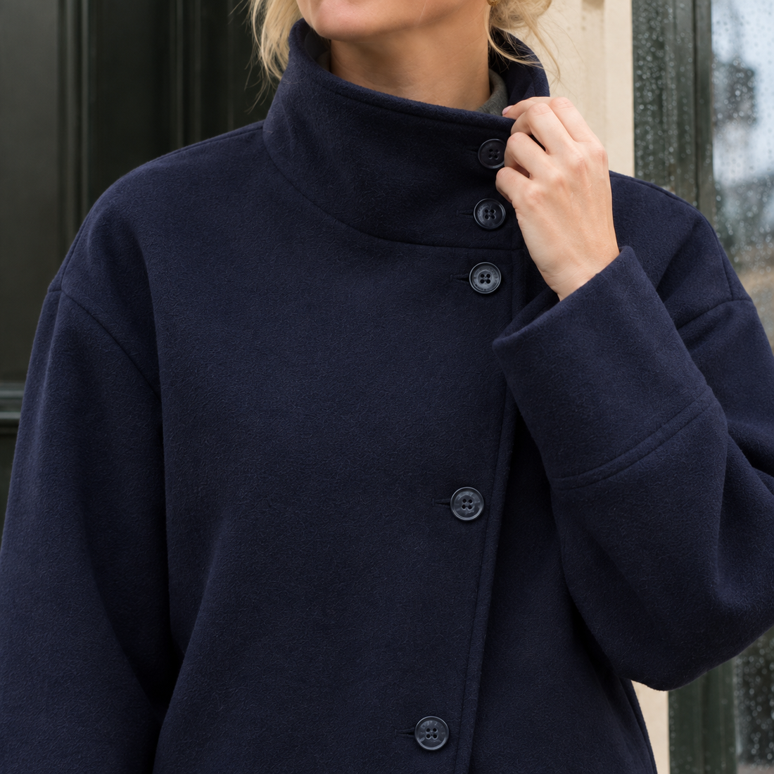 Shannon Wool Jacket - Lead Product Detail