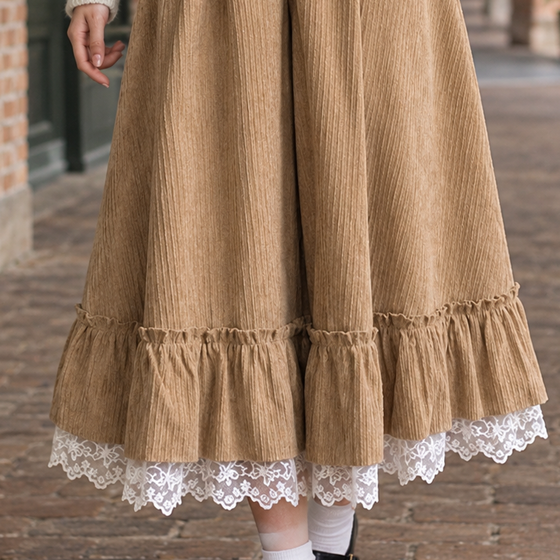 Abigail-Rae Ruffle Culottes - Lead Product Detail
