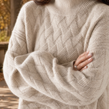 Rowena-Grace Textured Turtleneck Sweater - Lead Product Detail