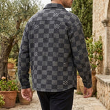 Magnus Patchwork Jacket - Lead Alternate View
