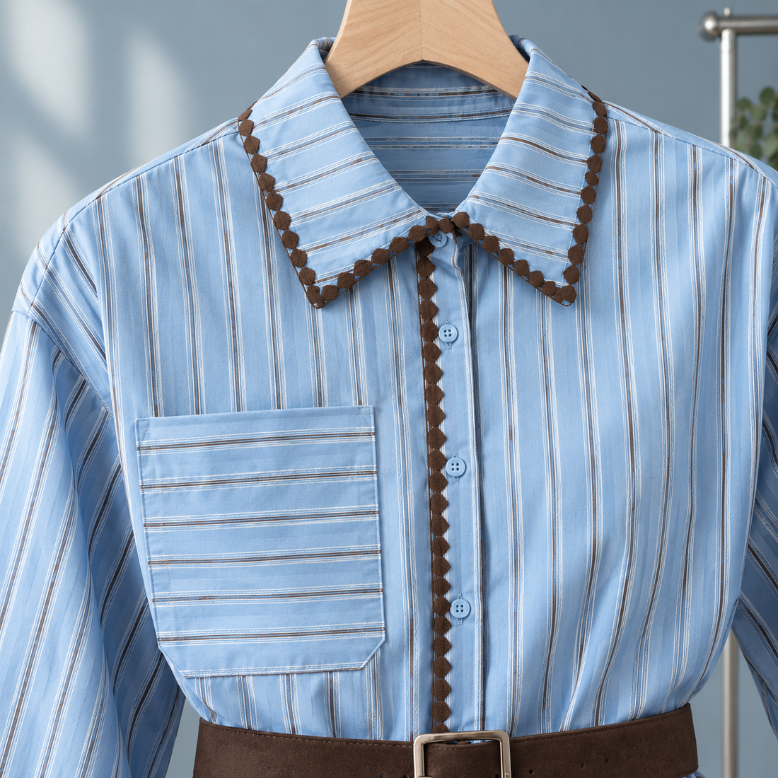 Amabel Peplum Shirt - Lead Product Detail