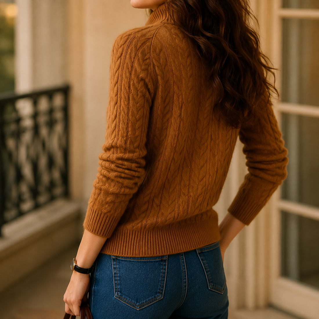 Fleur Cashmere Sweater - Lead Alternate View
