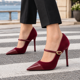 Nervesa Suede Heels - Lead Product Detail