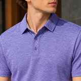 Oliver-Scott Heathered Polo Shirt - Lead Product Detail