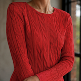 Mina Cable Knit Dress - Lead Product Detail