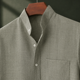 Beckett Stand Collar Shirt - Lead Product Detail