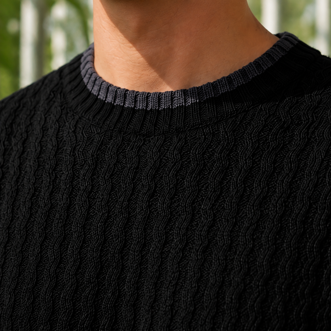 Graham Textured Sweater - Lead Product Detail