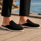 Bologna Suede Mule Loafers - Lead Alternate View