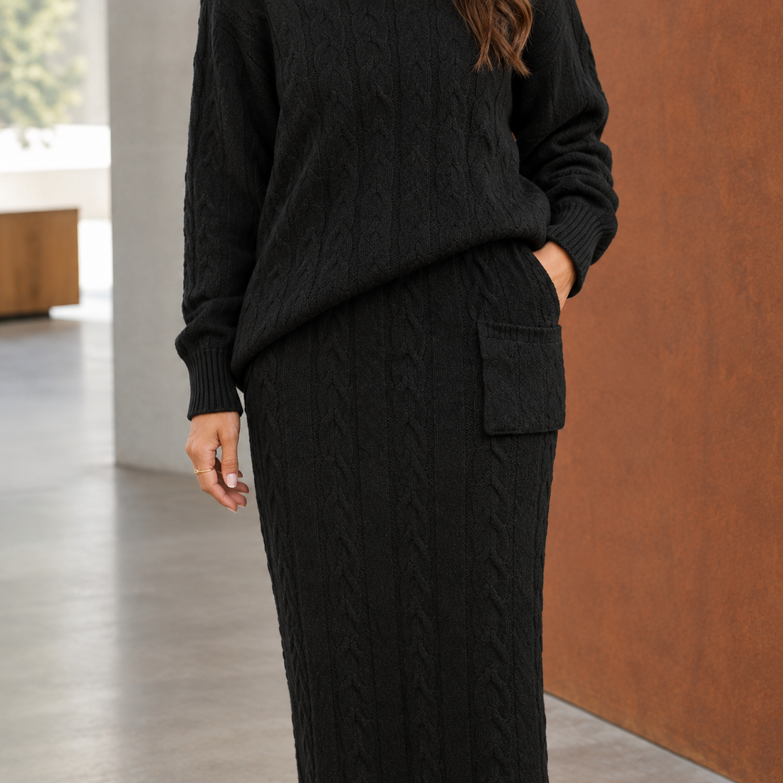Selma Relaxed Knit Set - Lead Product Detail