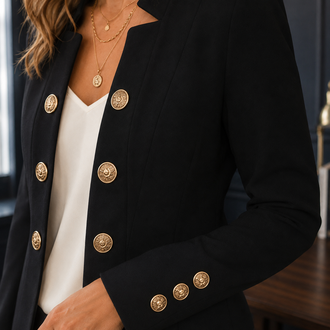 Sylvie-Claire Military Blazer - Lead Product Detail