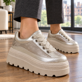 Borghese Platform Sneakers - Lead Product Detail
