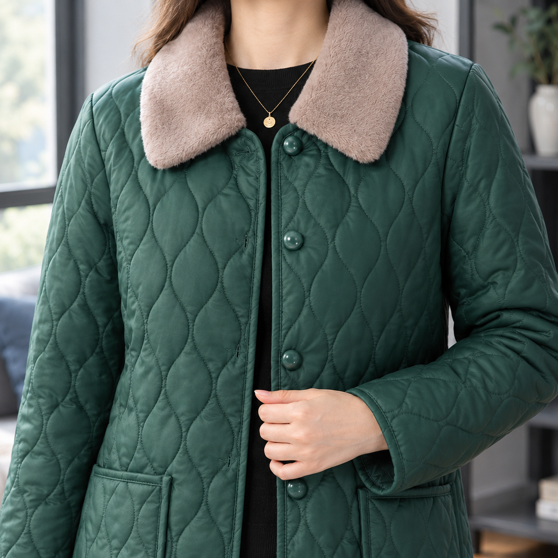 Sadie Quilted Jacket - Lead Product Detail
