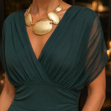 Colette-Louise Draped Maxi Dress - Lead Product Detail