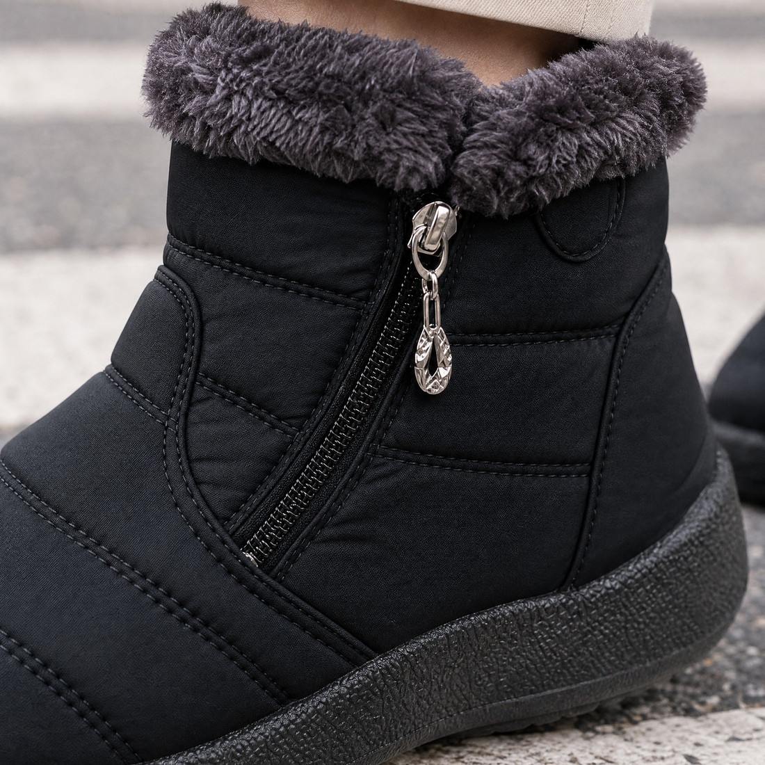 Gaeta Waterproof Ankle Boots - Lead Product Detail