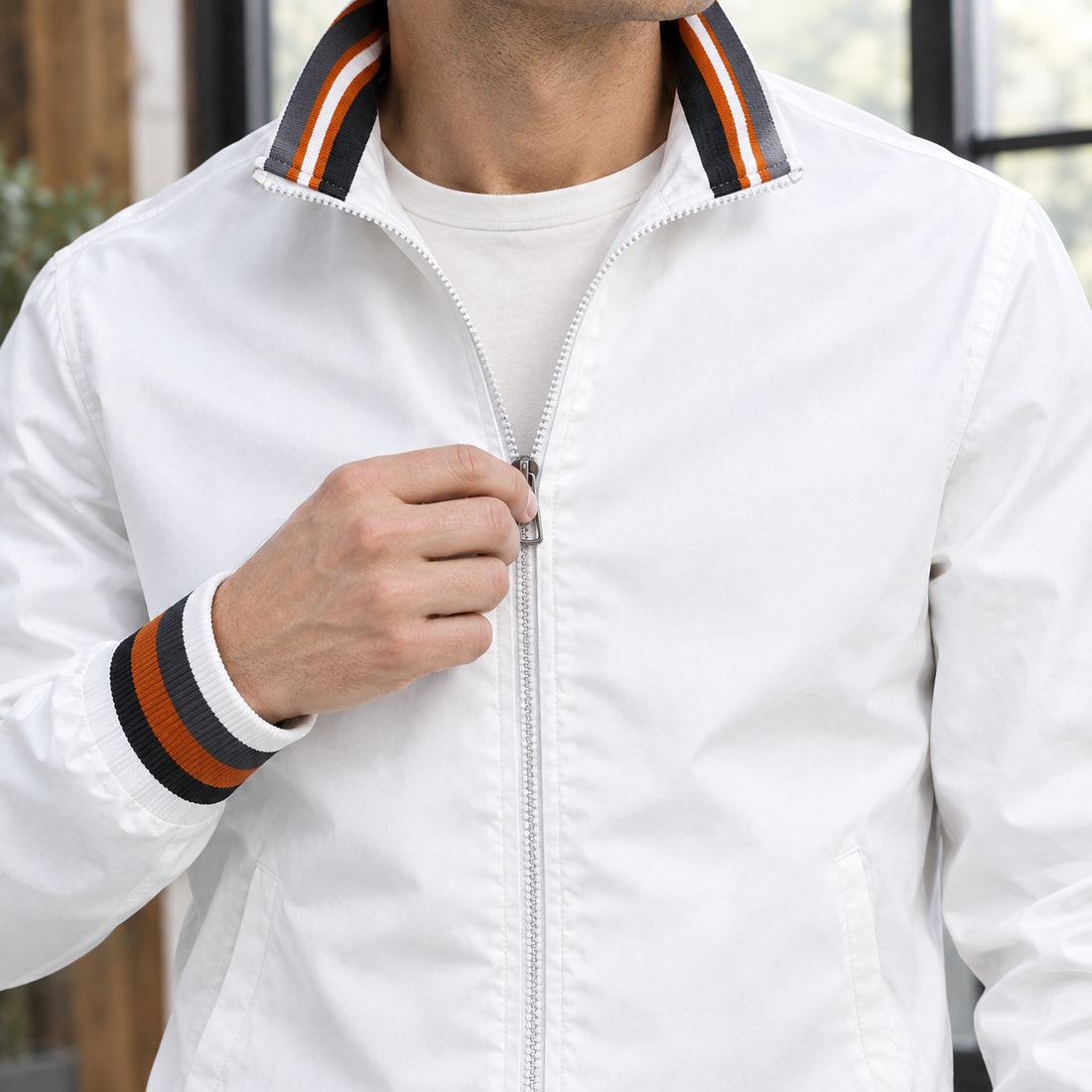 Jake Ribbed Jacket - Lead Product Detail
