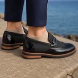 Marco Brogue Loafers - Lead Alternate View