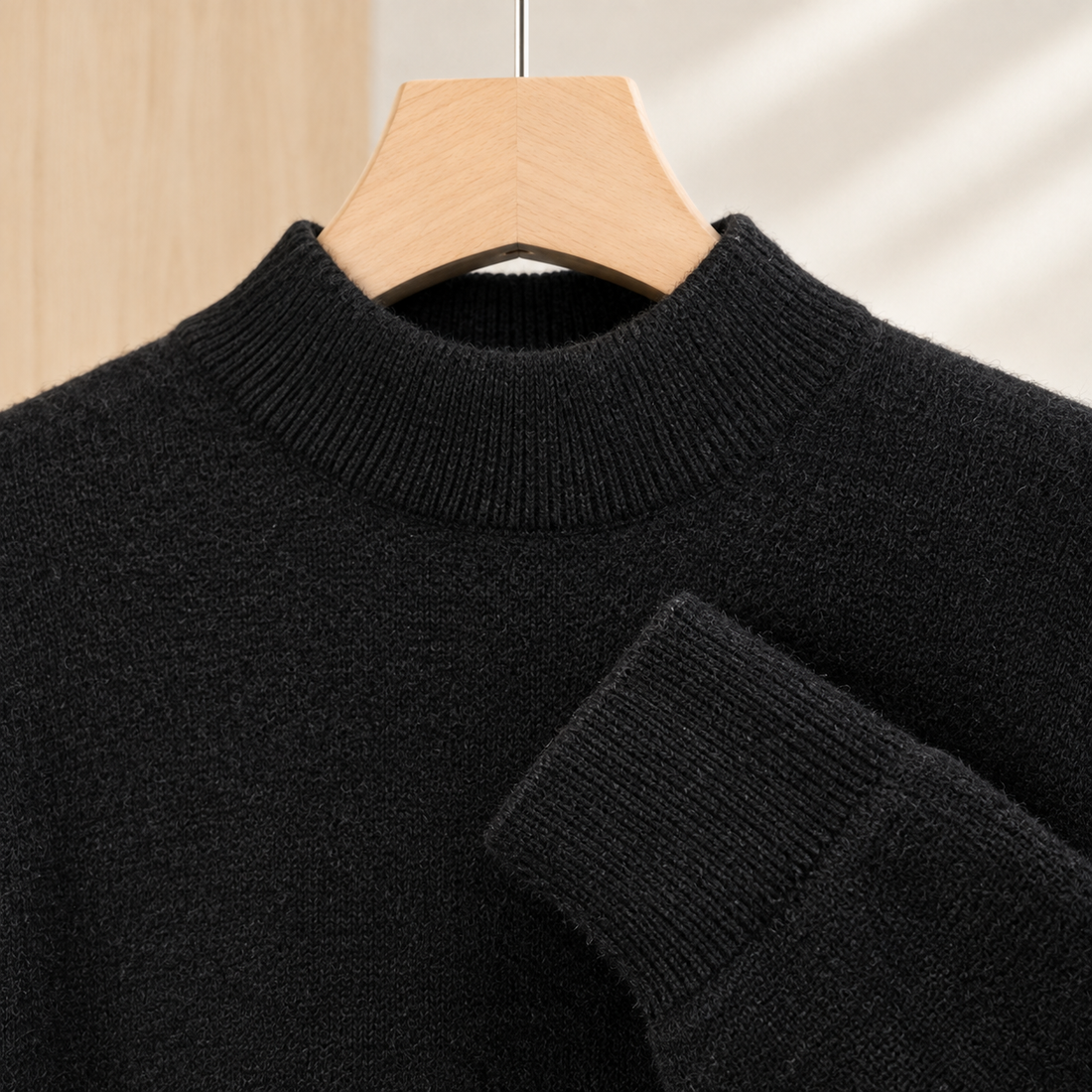 Alderic Mock Neck Sweater - Lead Product Detail