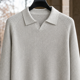 Kit-Stone Open Collar Sweater - Lead Product Detail