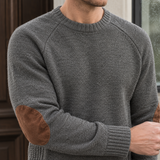 Silvain Elbow Patch Sweater - Lead Product Detail