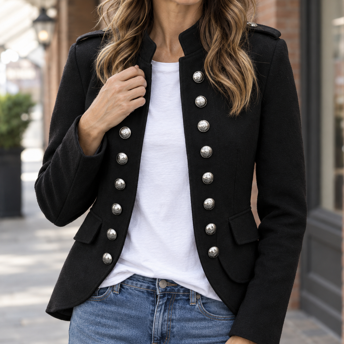 Ariadne-Lane Military Jacket - Lead Product Detail