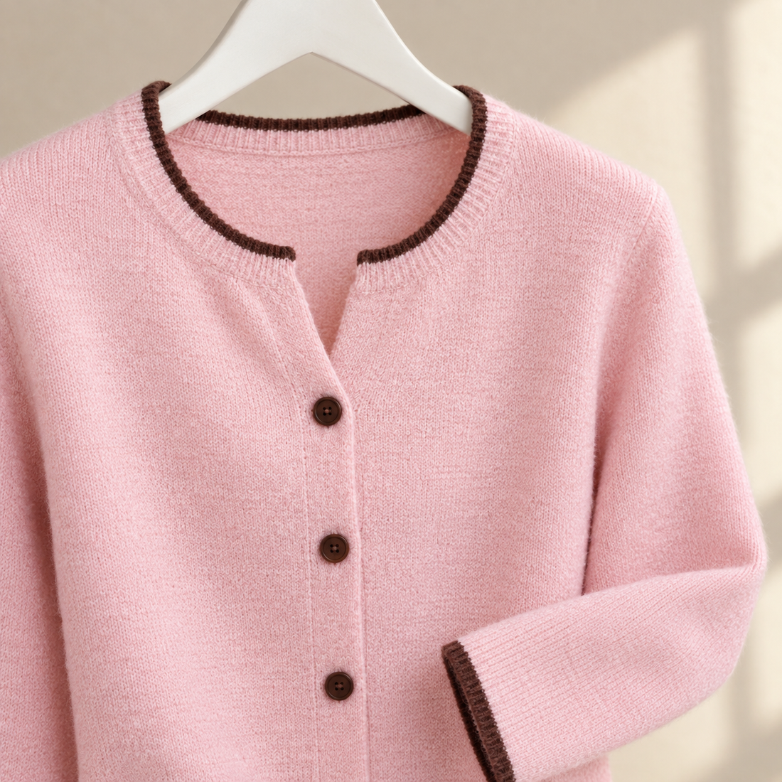 Michelle-June Contrast Cardigan - Lead Product Detail