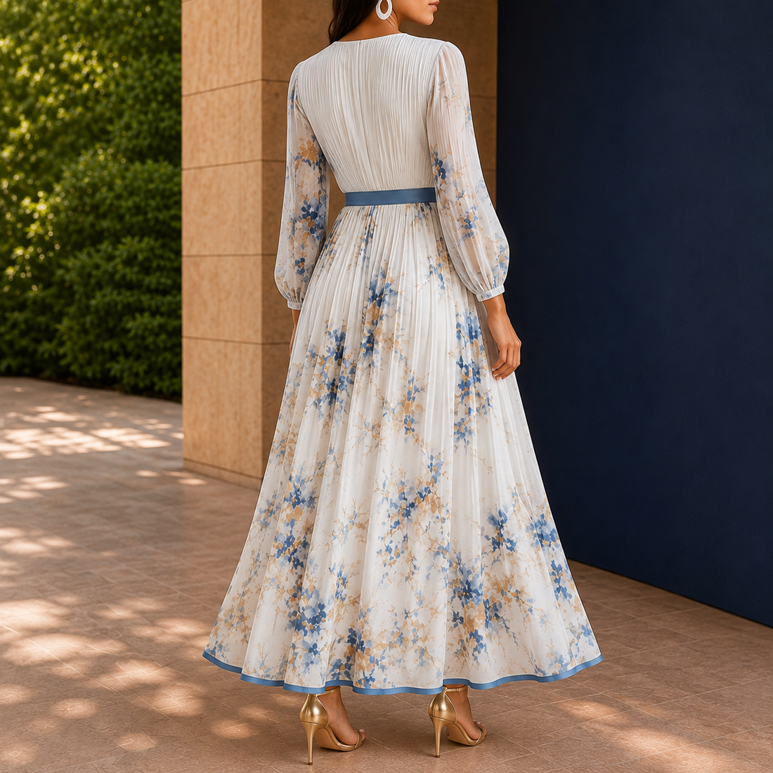 Helena Floral Maxi Dress - Lead Alternate View