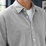 Horace Corduroy Shirt - Lead Product Detail