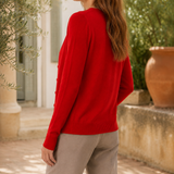 Evangeline V-Neck Sweater - Lead Alternate View