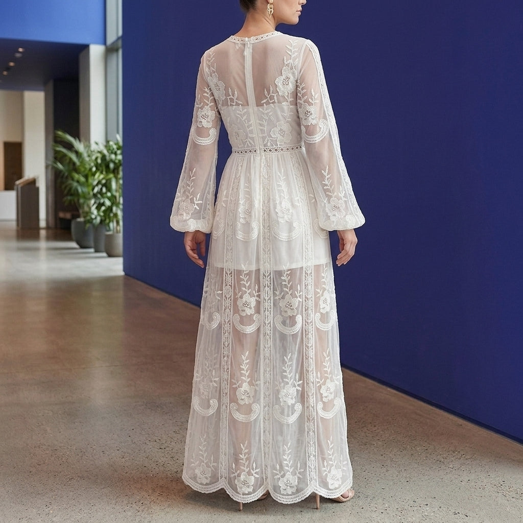 Willa Lace Maxi Dress - Lead Alternate View